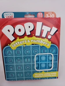 Chuckle & Roar Pop It! Letters and Numbers Educational Travel Fidget and Sensory - Picture 1 of 10