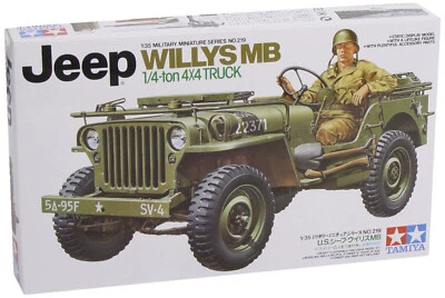 TAMIYA 35219 U.S. JEEP WILLYS MB 1/4 TON 4X4 TRUCK SCALA 1/35 181122 - Immagine 1 di 2