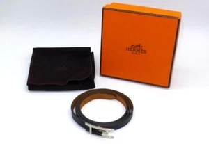 Pulsera de cuero HERMES Hapi 3 negra (negra) - Imagen 1 de 7