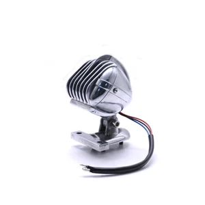 Rejilla LED Retro Cromo Ajustable 12V Luz Trasera Luz de Freno Bobber - Imagen 1 de 8