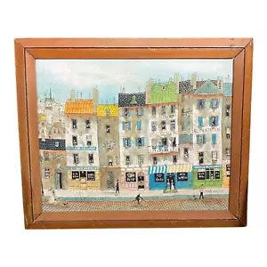 Beautiful Vintage French Painting by Artist Robert Scott - City Streets of Paris - Picture 1 of 3
