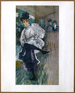 Henry Toulouse Lautrec Night Club Dancer Vintage Lithograph print - Picture 1 of 1