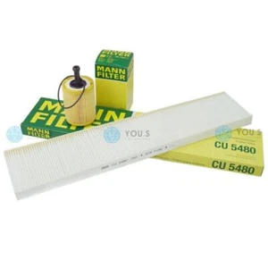 MANN FILTER SET ÖLFILTER + INNENRAUMFILTER für VW Sharan (7M_) 1.9 / 2.0 TDI 2.8 - Bild 1 von 1