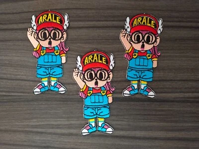 3 pcs Cartoon Arale Anime Movie Iron on Patch or Sew Embroidered on Shirt Jeans - Image 1 of 4