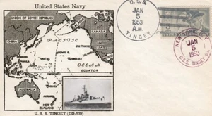 U.S.S. TINGLEY (DD-539) - Crosby Gütesiegel - Bild 1 von 1