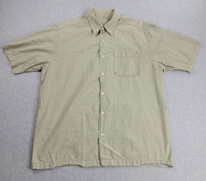 Camisa Levis Para Hombre Grande Verde Blanco Cuadros Campamento Rojo Pestaña Abotonada Manga Corta - Imagen 1 de 9
