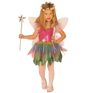 Kinder Feenkostüm mit Flügel Elfe Fee Schmetterlingskostüm Kostüm Kleid XS 110cm - Bild 1 von 1