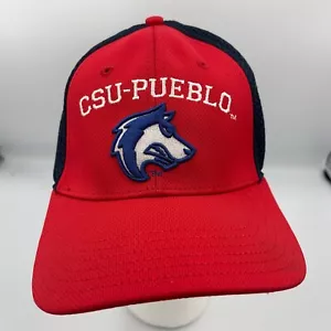 CSU Pueblo ThunderWolves Hat Cap Red / Blue NCAA Baseball Mens Flex Fit Sz M OS - Picture 1 of 9