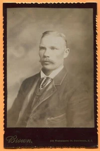 Providence, RI, Portrait of a Young Man, by Brown, circa 1890 - Picture 1 of 2