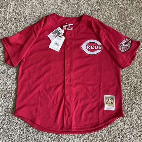 2000 Mitchell & Ness Ken Griffey Cincinnati Red Batting Practice Jersey XXL 2XL Cover
