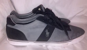 Polo by Ralph Lauren Hanford Herren Freizeitschuh Sneaker Grau & Schwarz Gr. 13D - Bild 1 von 10