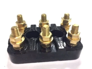 Motor Terminal Block 5mm Diameter 6 Pin 56x36 mm - Picture 1 of 9
