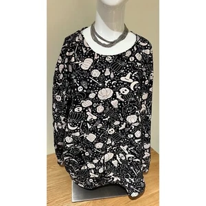 Camisa Mística Halloween Calaveras Calabaza Brujas Sombrero Bola de Cristal Murciélagos Estrellas 1X - Imagen 1 de 2