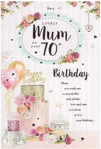 Mum 70th Birthday Card - Picture 1 of 2
