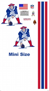 New England Patriots Mini FÚTBOL 8 mil envoltura de equipo convexo - Imagen 1 de 1