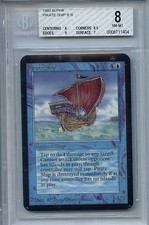 MTG Alpha Pirate Ship BGS 8.0 NM-MT Card Magic Amricons WOTC 1404
