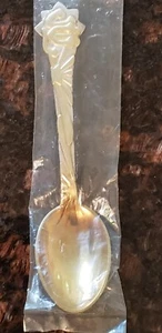 1910 Denmark Michelsen Gilded Star Sterling Silver Christmas Spoon - Picture 1 of 4