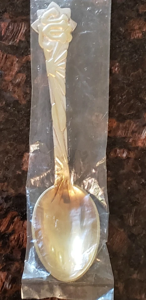 Cuchara de Navidad de plata de ley Michelsen estrella dorada Dinamarca 1910 Foto 1 de 4