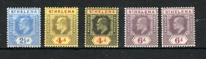 St Helena 1908-11 values to 6d + ordinary paper issues MLH/MH - Picture 1 of 1