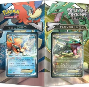 Mazo Pokemon Battle Arena - RAYQUAZA EX vs KELDEO EX (NUEVO SELLADO DE FÁBRICA) - Imagen 1 de 1