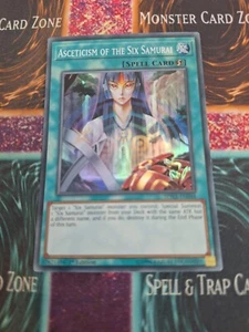 Yu-Gi-Oh! Asceticism of the Six Samurai SPWA-EN048 Super Rare 1st Edition NM - Picture 1 of 4