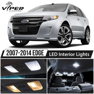  2007-2014 Ford Edge White Interior LED Lights Package Kit + License Lights - Imagen 1 de 8