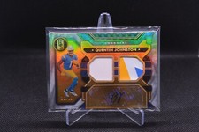 2023 Panini Gold Standard Football Quentin Johnston RC Car /49 Dual Patch