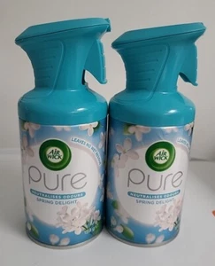 2 X Airwick Pure Air Freshener Room 250ml Neutralises Odours Spring Delight - Picture 1 of 1