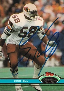 ERIC HILL SIGNED AUTO'D 1991 TOPPS STADIUM CLUB CARD #271 ARIZONA CARDINALS LSU - Picture 1 of 4