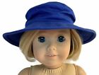 Royal Blue Canvas Hat Accessories fits 18 inch American Girl Doll Clothes