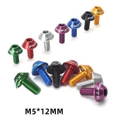 Anodized Aluminum Bike Water Bottle Cage Bolts Set of 2 Colors - Image 1 of 4