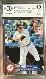 aaron judge Rated Gem Mint 10 Ntcdg-1 national baseball card day 2018 - Picture 1 of 7