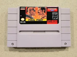 Super Nintendo Final Fight Capcom 1991 Video Game SNES Tested - Picture 1 of 4