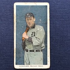 1910 E93 STANDARD CARAMEL WILD BILL DONOVAN Low Grade, Detroit Tigers MLB HOF