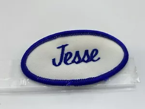 JESSE USED EMBROIDERED VINTAGE SEW ON NAME PATCH TAGS ASSORTED COLORS  - Picture 1 of 17