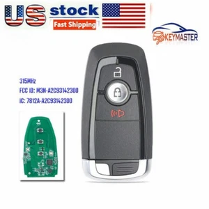 M3N-A2C93142300 3Button Replacement Smart Remote Key Fob 315MHz for Ford - Imagen 1 de 6