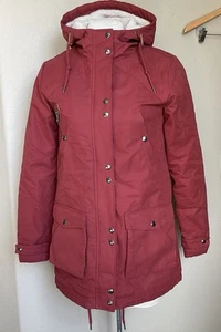 Volcom Walk On By 5K Parka maroon womens S (4/6) chore barn warm Sherpa Jacket - Picture 1 of 15