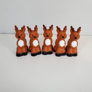 Fisher Price Little People Lote de 5 Renos Navidad Vacaciones Repuesto - Imagen 1 de 4