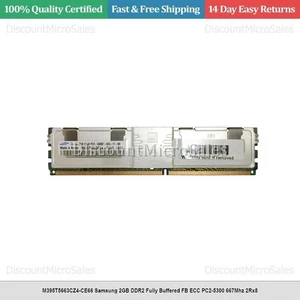 M395T5663CZ4-CE66 Samsung 2GB DDR2 Fully Buffered FB ECC PC2-5300 667Mhz 2Rx8 - Picture 1 of 1