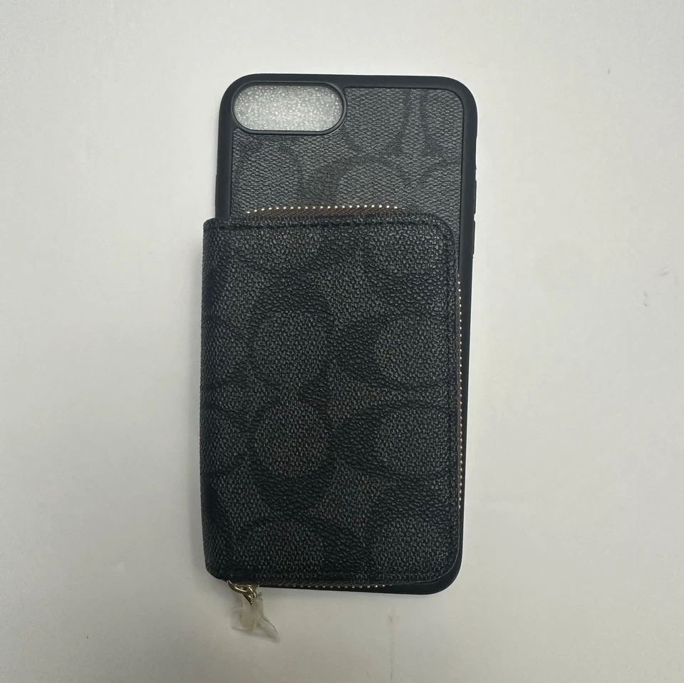 Funda tipo billetera Coach para iPhone 7Plus/8plus $50 Foto 1 de 4
