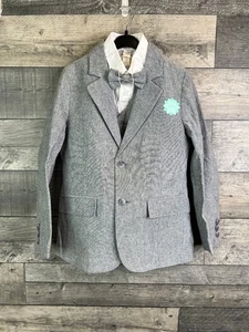 Conjunto de traje de 4 piezas Monzón niños 9 años gris chaleco chaqueta boda evento - Imagen 1 de 7