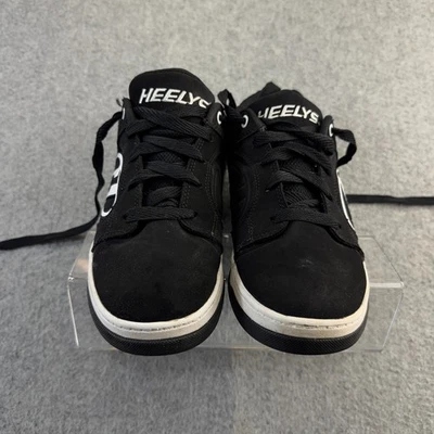 Heelys Voyager Black/White Wheeled Skate Shoes Size Yth 6 – Classic Roller Sneak - Image 1 of 4