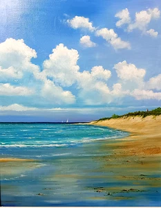 JOHN CORBRIDGE Framed Original Oil Painting Seascape - Picture 1 of 13