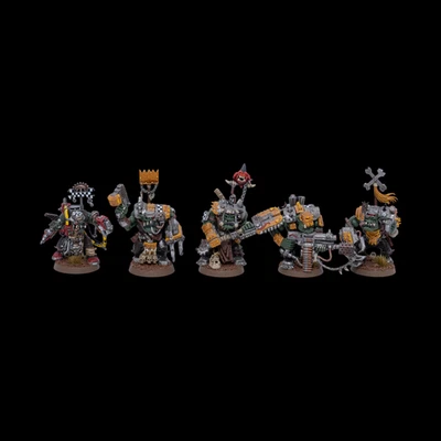 Well Painted Ork Nobz Squad Games Workshop Warhammer 40k - Image 1 of 4