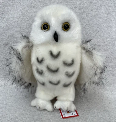 Коллекционное плюшевое животное Douglas Wizard Snowy Owl 9 дюймов белое реалистичное - Изображение 1 из 4