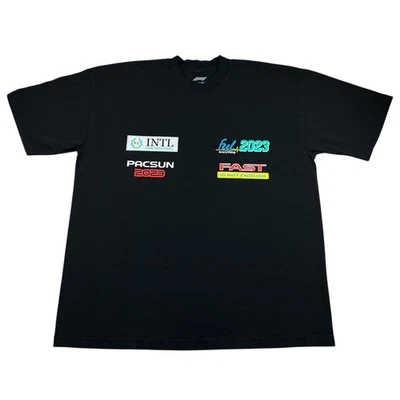 Formula 1 F1 INTL PacSun 2023 Graphic Tee Shirt Black Mens XL Motorsport Racing - Image 1 of 4