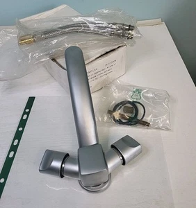 Stunning Caravan Hot Cold Mixer Tap Brushed Metal Modern Made In Italy Quality - Picture 1 of 13