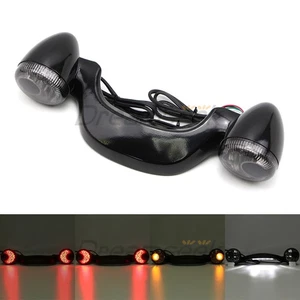 Glänzend schwarz für Harley Road Glide10-20 Rücklicht Blinker Lichtleiste Bremse - Picture 1 of 10