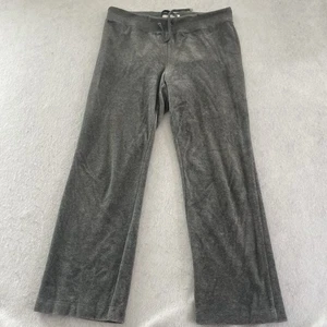 Two by Vince Camuto Lounge Pants Womens Size M Gray Plush Velour - Picture 1 of 5