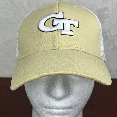 Georgia Tech yellow jackets Small hat cap Mesh white American Needle NCAA - Image 1 of 4